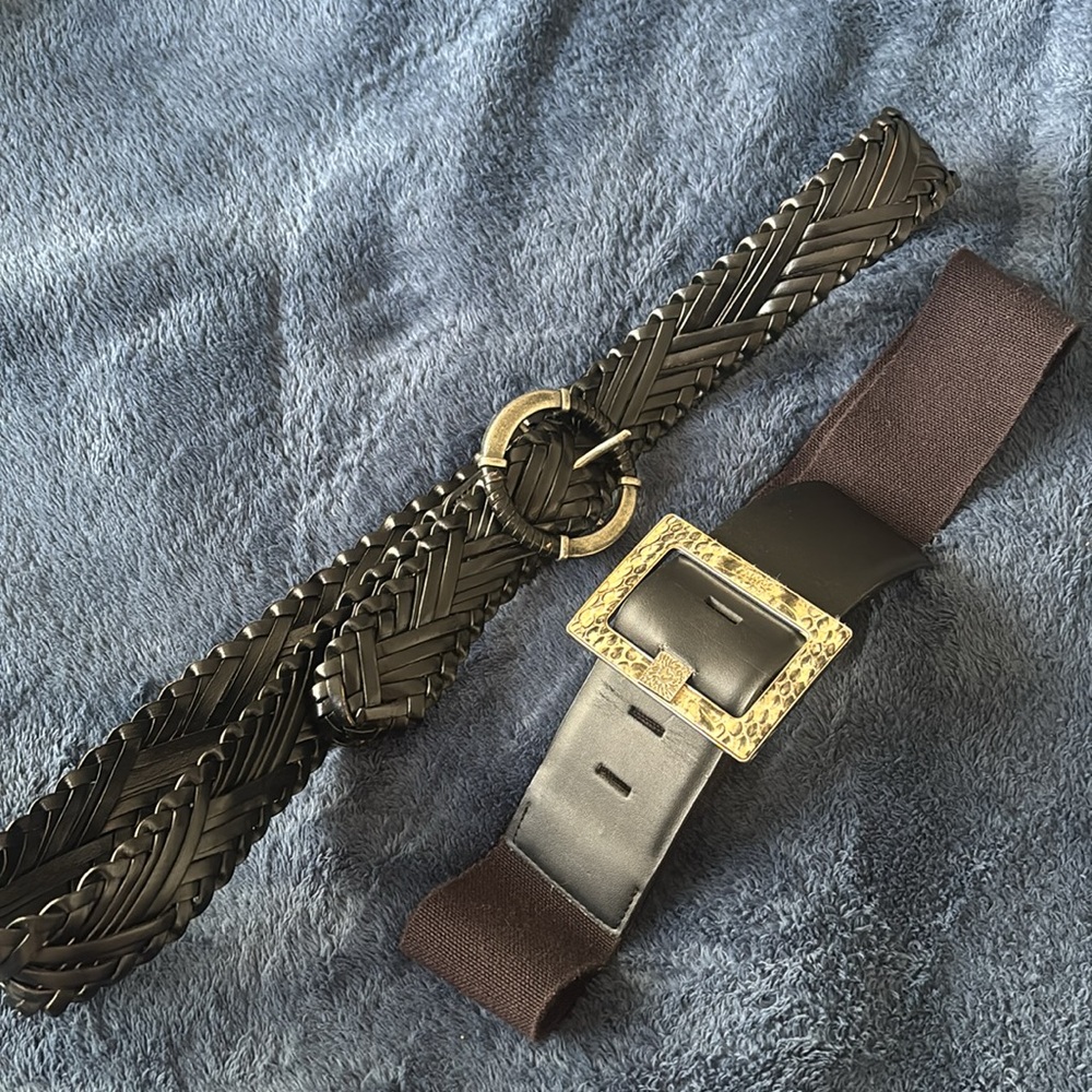 Stylish Black Belt Set